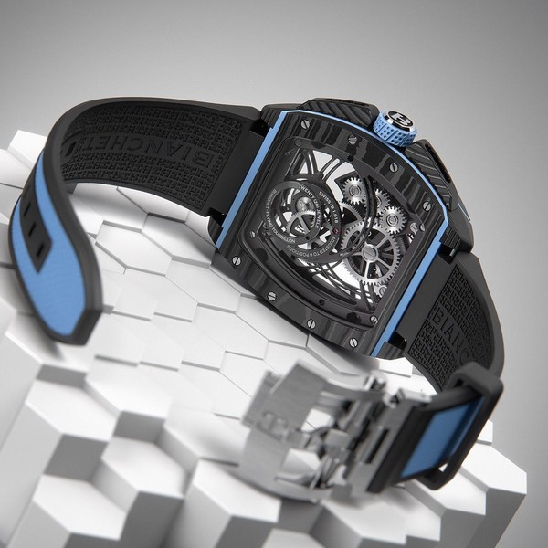 Bianchet B 1.618 Flying Tourbillon Grande Date Carbon Sky Blue CBSBFTGD4 - 43 x 51mm