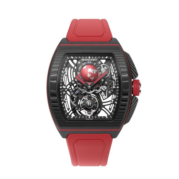 Bianchet B 1.618 Flying Tourbillon Sport GMT Carbon Red CBRFTSG4 - 43 x 51mm