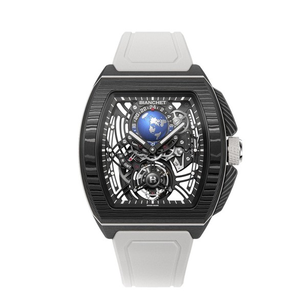 Bianchet B 1.618 Flying Tourbillon Sport GMT Carbon White CBWFTSG4 - 43 x 51mm