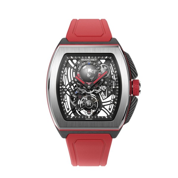 Bianchet B 1.618 Flying Tourbillon Sport GMT Hybrid Red HBRFTSG4 - 43 x 51mm