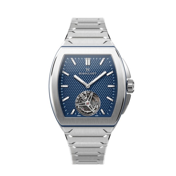 Bianchet B 1.618 Flying Tourbillon UltraFino Dial Titanium Blue UFFTDLTNBL - 40 x 47.39mm