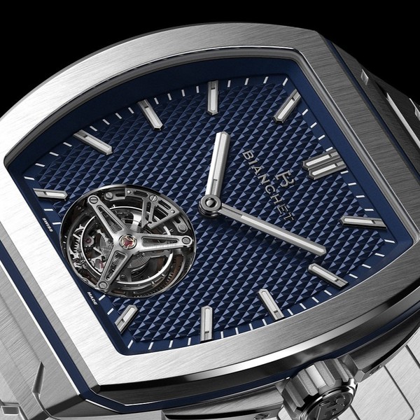 Bianchet B 1.618 Flying Tourbillon UltraFino Dial Titanium Blue UFFTDLTNBL - 40 x 47.39mm