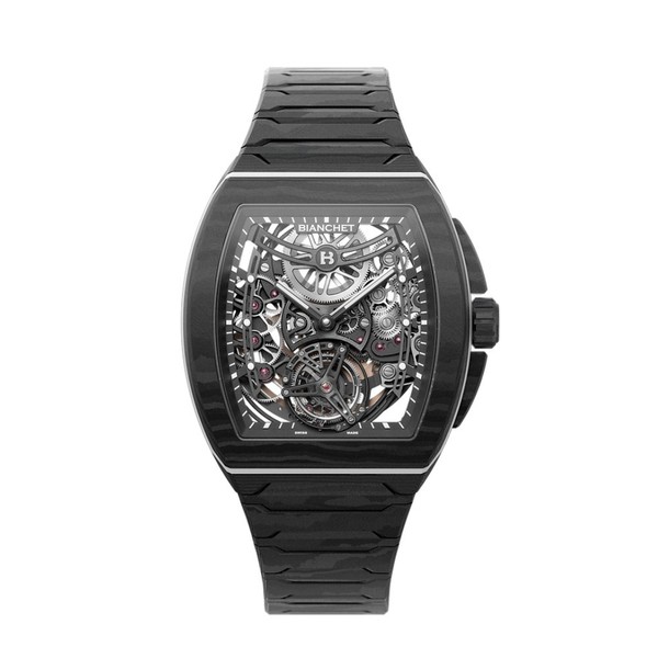 Bianchet B 1.618 Flying Tourbillon UltraFino Skeleton Carbon White UFFTSKCBW - 40 x 47.39mm