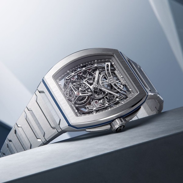 Bianchet B 1.618 Flying Tourbillon UltraFino Skeleton Titanium Blue UFFTSKTNBL - 40 x 47.39mm