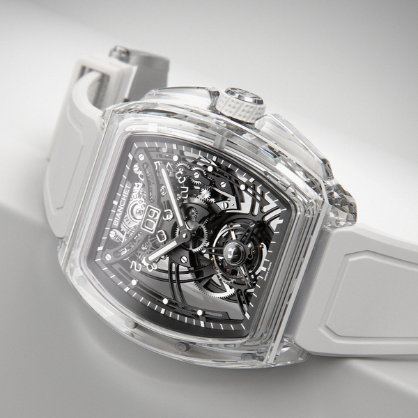 Bianchet B 1.618 Flying Tourbillon Grande Date Sapphire White SWFTGD4 - 43 x 51mm