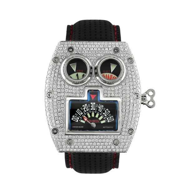 Azimuth Mr. Roboto R1 Full Pavé - 43 x 50 mm