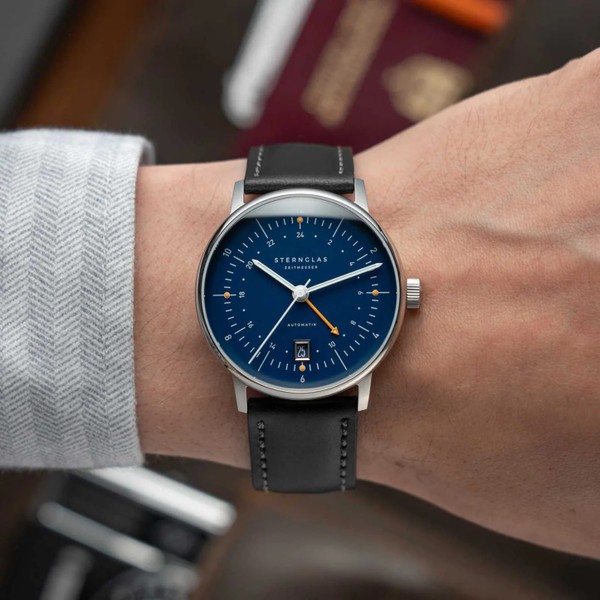 Sternglas Naos Pro GMT Automatik Dark Blue S02-NG06-BR02 - 38mm