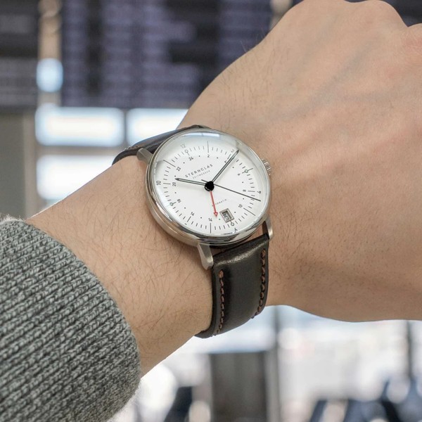 Sternglas Naos Pro GMT Automatik Silver S02-NG10-BR03 - 38mm