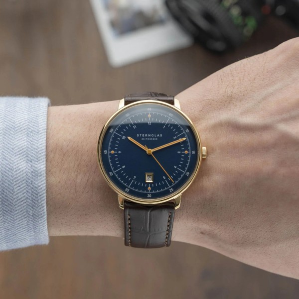 Sternglas Hamburg Dark Blue Gold S01-HH07-HE01 - 42mm