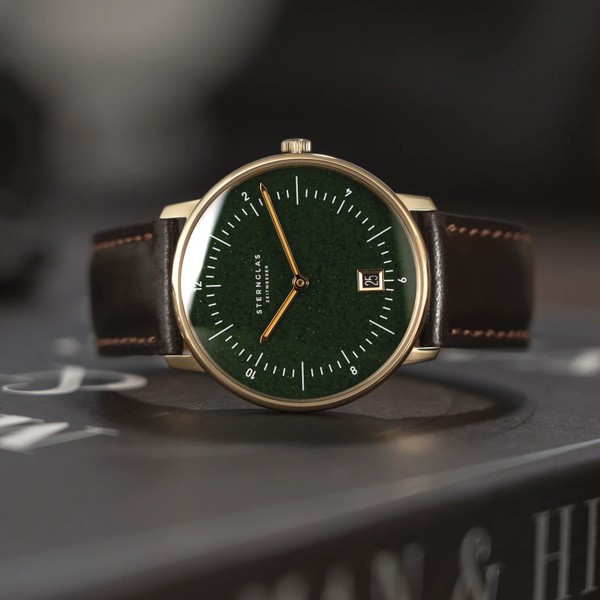 Sternglas Naos Edition Aventurine Dark Green S01-NAN41-BR01 - 38mm