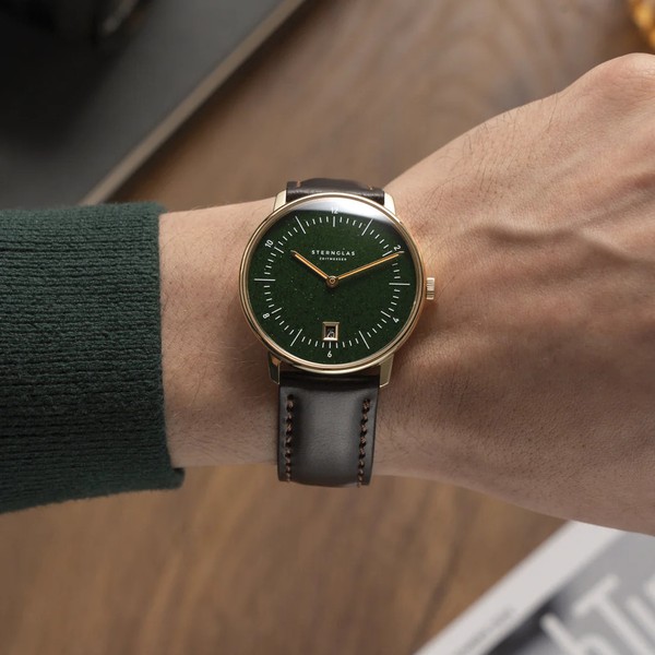 Sternglas Naos Edition Aventurine Dark Green S01-NAN41-BR01 - 38mm