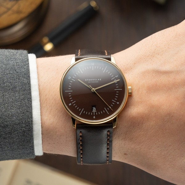 Sternglas Naos Edition Heritage Espresso S01-NAE21-BR01 - 38mm
