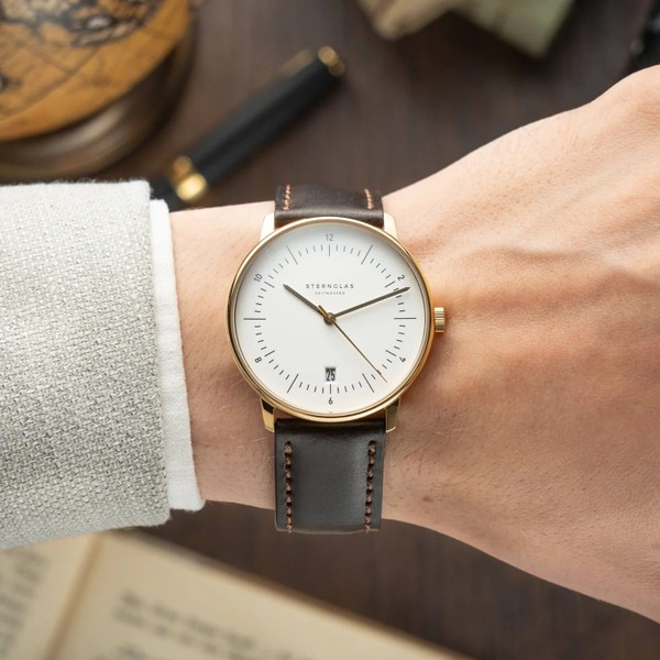 Sternglas Naos Edition Heritage White S01-NAE02-BR01 - 38mm