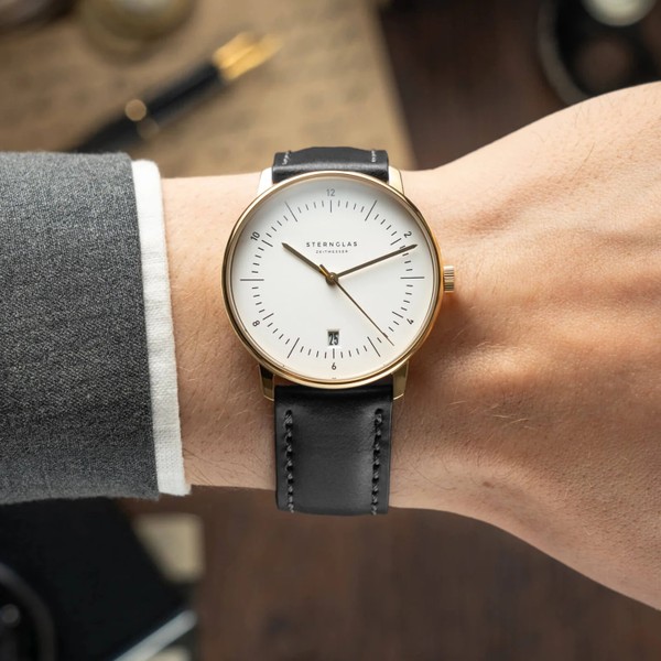 Sternglas Naos Edition Heritage White S01-NAE02-BR04 - 38mm
