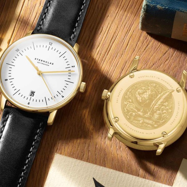 Sternglas Naos Edition Heritage White S01-NAE02-BR04 - 38mm