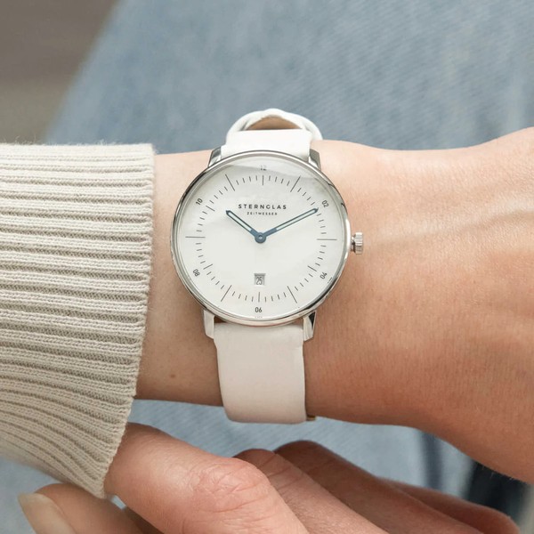 Sternglas Naos XS Edition Mother Of Pearl White S01-NDP01-KL12 - 33mm