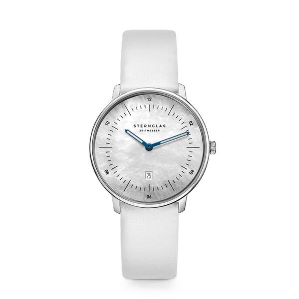 Sternglas Naos XS Edition Mother Of Pearl White S01-NDP01-KL12 - 33mm