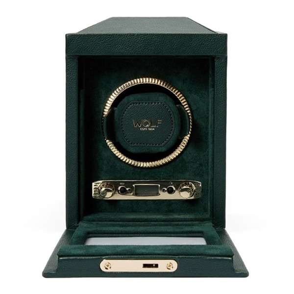 Wolf British Racing Single Watch Winder Green 793141