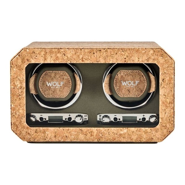 Wolf Cortica Double Watch Winder Cork