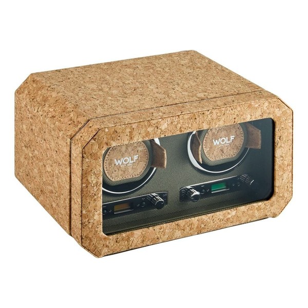 Wolf Cortica Double Watch Winder Cork