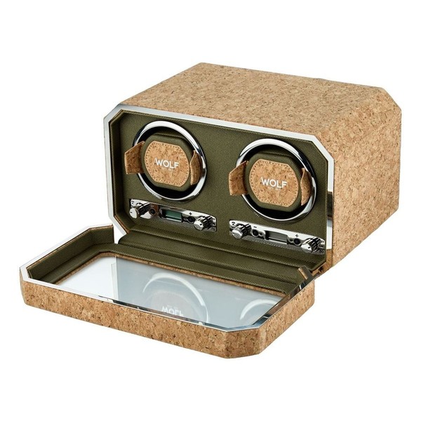 Wolf Cortica Double Watch Winder Cork