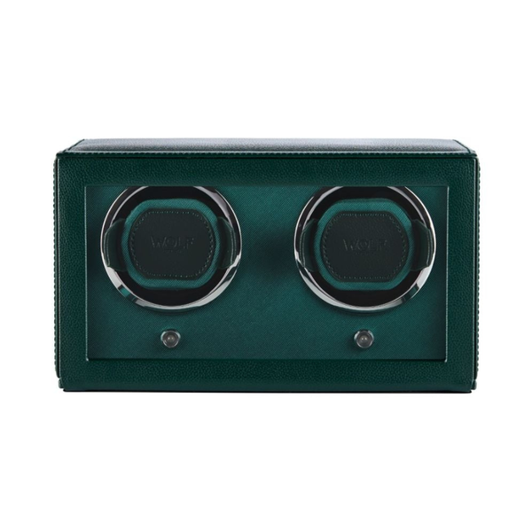 Wolf Cub Double Watch Winder with Cover Green 461241