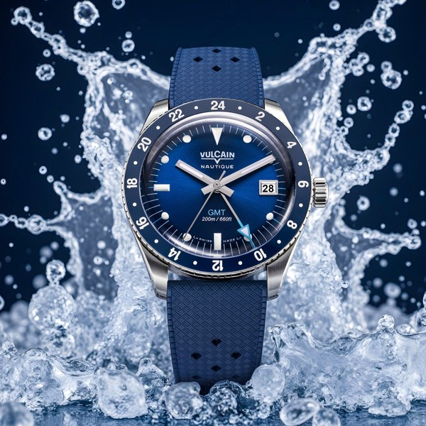Vulcain Skindiver GMT Blue 680174B37.BAR254 - 38mm