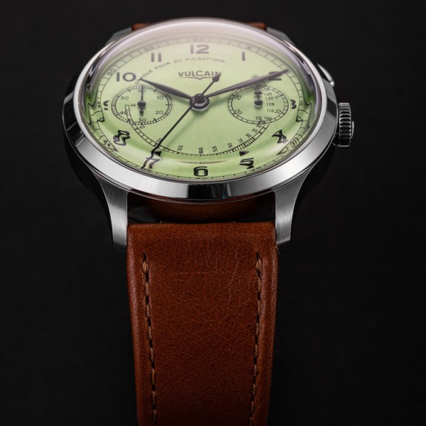 Vulcain Monopusher Heritage Green 650167A98.BAC207 - 39mm
