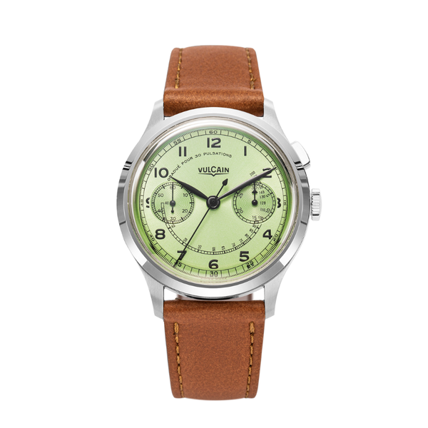 Vulcain Monopusher Heritage Green 650167A98.BAC207 - 39mm