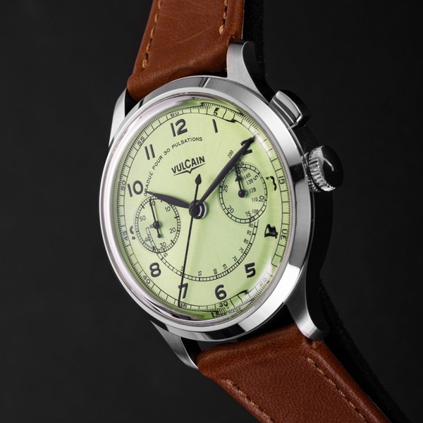 Vulcain Monopusher Heritage Green 650167A98.BAC207 - 39mm