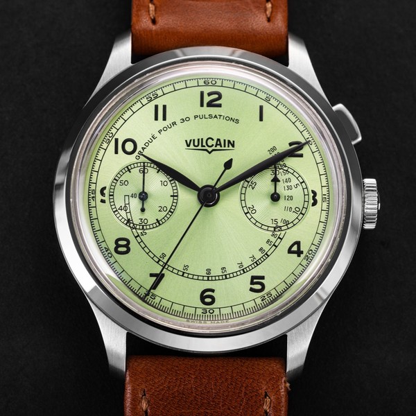 Vulcain Monopusher Heritage Green 650167A98.BAC207 - 39mm
