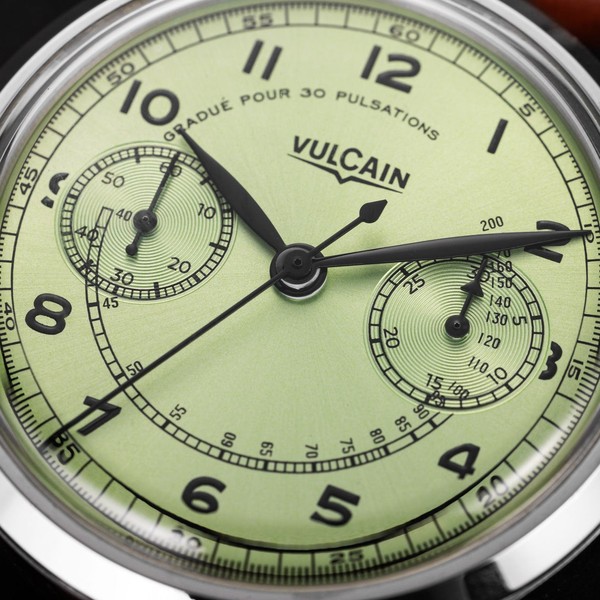 Vulcain Monopusher Heritage Green 650167A98.BAC207 - 39mm