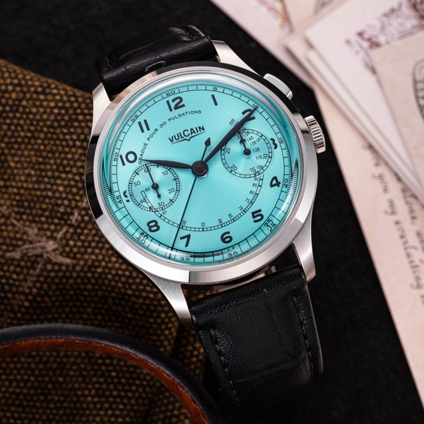 Vulcain Monopusher Heritage Turquoise 650167A38.BAL248 - 39mm