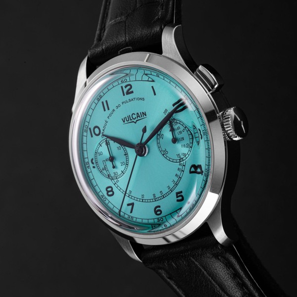 Vulcain Monopusher Heritage Turquoise 650167A38.BAL248 - 39mm