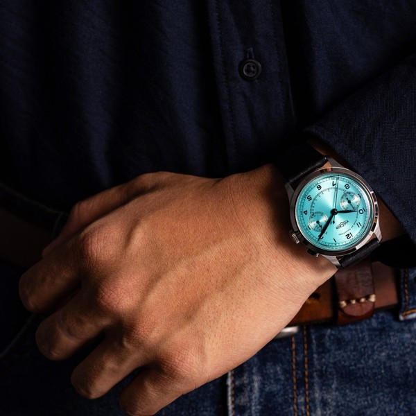 Vulcain Monopusher Heritage Turquoise 650167A38.BAL248 - 39mm