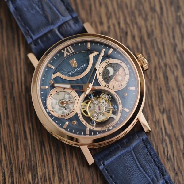 Waldhoff Ultramatic II Royal Blue RG - 42.5mm