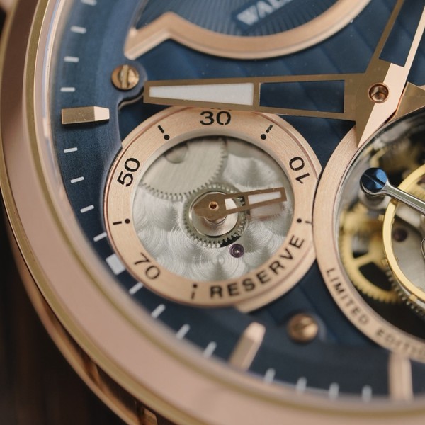 Waldhoff Ultramatic II Royal Blue RG - 42.5mm