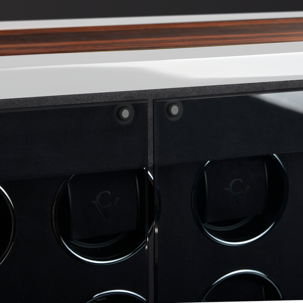 Chronovision Uhrenbeweger Ambiance XII White Silk Matt Ebony Silk Matt 70050-154.18.12