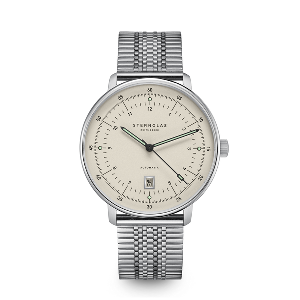 Sternglas Hamburg Pro Automatik Alabaster Stainless Steel S02-HP26-ME08 - 42mm