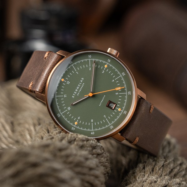 Sternglas Hamburg Pro Automatik Dark Green S02-HP35-VI17 - 42mm