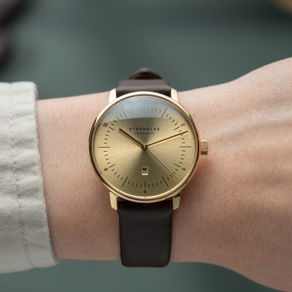 Sternglas Naos XS Edition Elyra Gold Klassik Dark Brown S01-NDE12-KL18 - 33mm