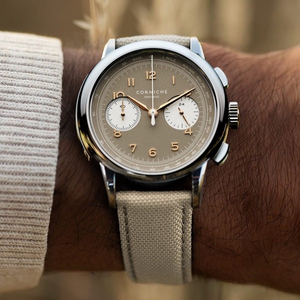 Corniche Heritage Chronograph Sand Militaire Deux Chronograph - 39mm