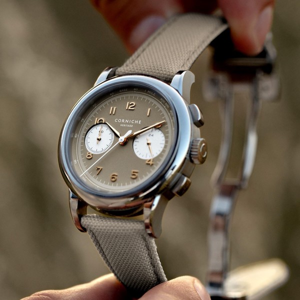Corniche Heritage Chronograph Sand Militaire Deux Chronograph - 39mm