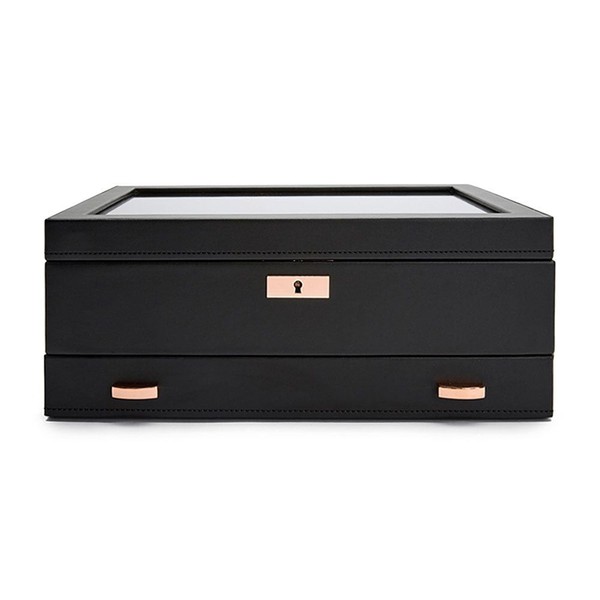 Wolf Axis 10 Piece Watch Box With Drawer Copper 488216