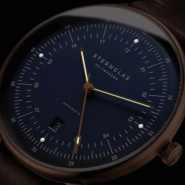 Sternglas Hamburg Automatik Darkblue Bronze Update S02-HH46-VI17 - 42mm