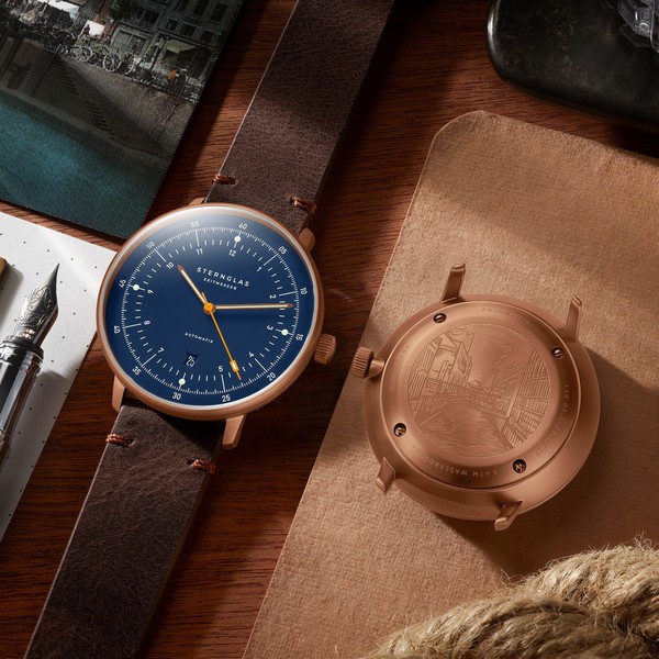 Sternglas Hamburg Automatik Darkblue Bronze Update S02-HH46-VI17 - 42mm