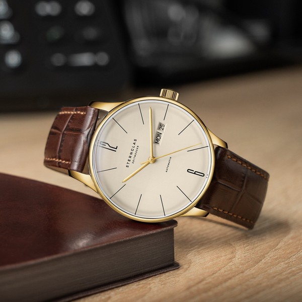 Sternglas Berlin Automatik Sepia Gold S02-BE14-HE01 - 38mm