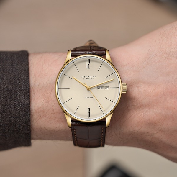 Sternglas Berlin Automatik Sepia Gold S02-BE14-HE01 - 38mm
