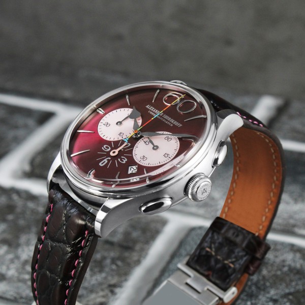 Alexander Shorokhoff Happy Second Bordeaux AS.HS-06 - 42mm