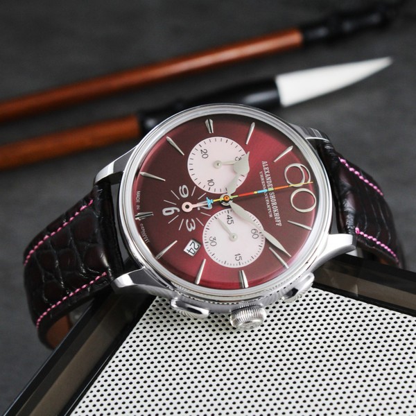 Alexander Shorokhoff Happy Second Bordeaux AS.HS-06 - 42mm